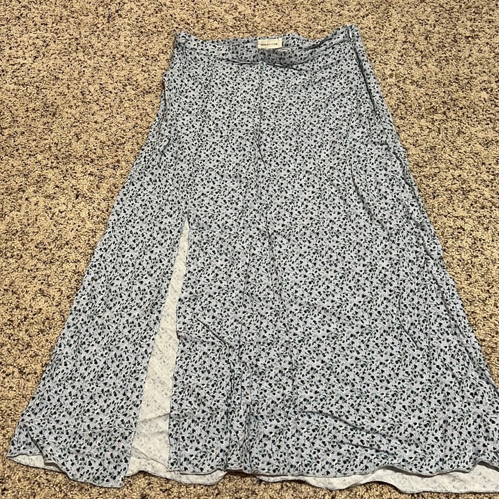 Urban outfitters Floral skirt with slit